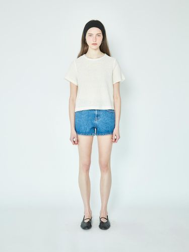 Woven Half T-shirt - WMMSTUDIOS - Modalova