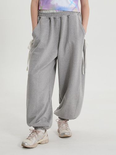 Double Banding Ribbon Sweatpants_Grey - WAIKEI - Modalova