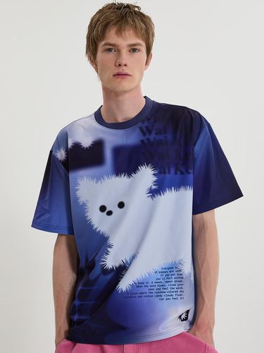 Gradient Maltese T-shirt_Navy - WAIKEI - Modalova