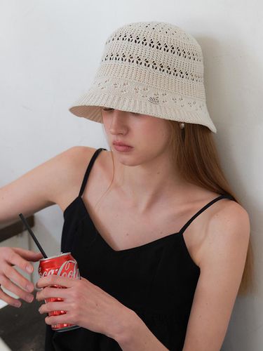 Flower Punching Bucket Hat - OVLA - Modalova