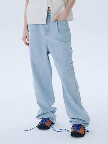 Tucked Denim Pants_Light Blue - ahwe - Modalova