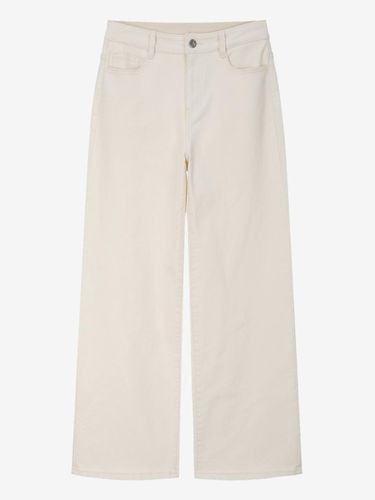 Wide Ecru Denim Pants - MIND BRIDGE women - Modalova