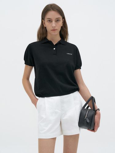 Cotton Polo Shirt_Black - Lamerei - Modalova