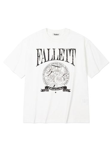 ROSE EMBLEM SHORT SLEEVE_WHITE - FALLETT - Modalova