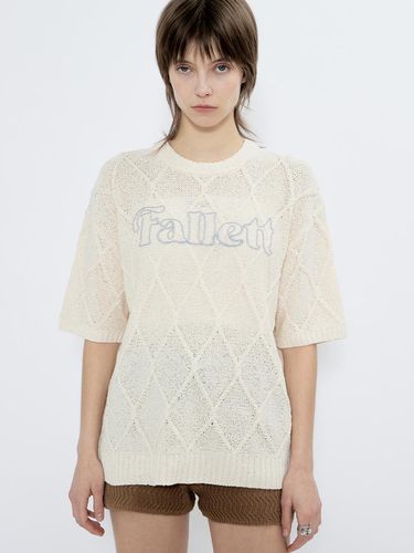 STORY LOGO ARGYLE SUMMER KNIT - FALLETT - Modalova