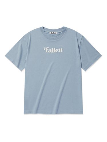 STORY LOGO SHORT SLEEVE_GREYISH BLUE - FALLETT - Modalova