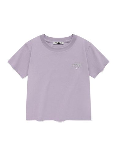 SILVER BRUSH LOGO SHORT SLEEVE_LAVENDER - FALLETT - Modalova