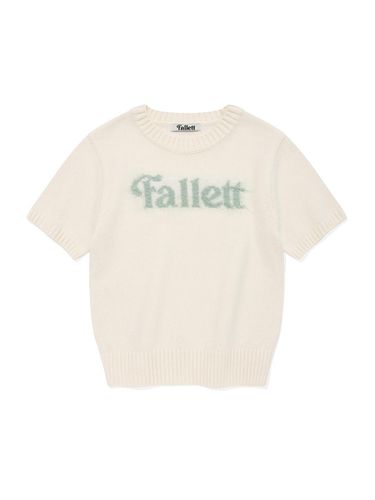 WOMEN'S LOGO SHORT SLEEVE KNIT - FALLETT - Modalova