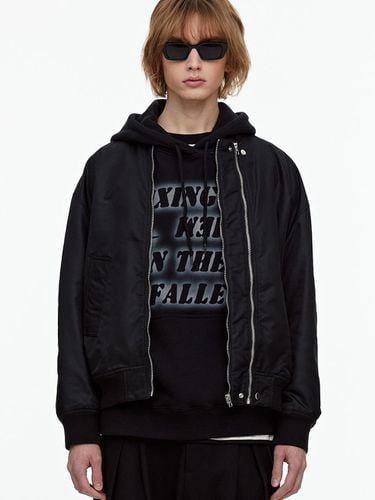 WAY OVERSIZE MA-1 JACKET_BLACK - FALLETT - Modalova