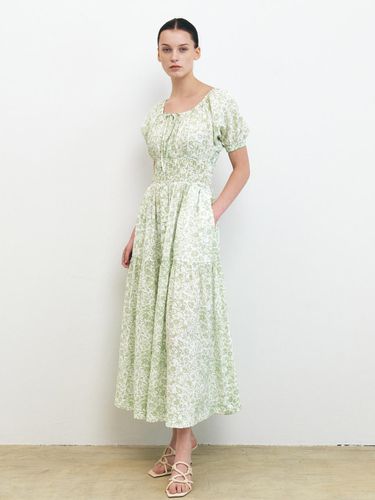 Botanical Print Long Dress - HACIE - Modalova