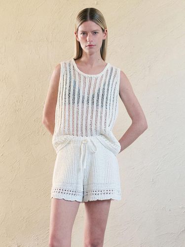 Crochet Sleeveless Knit Top - JOY GRYSON - Modalova