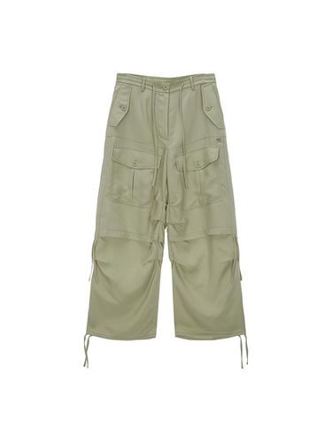 Rayon String Cargo Pants_Light Khaki - Matin Kim - Modalova