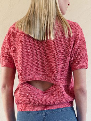 Back Slit Knit Top - JOY GRYSON - Modalova