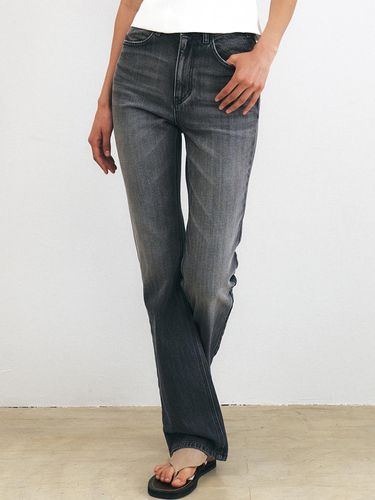 High Rise Semi Boots Cut Jeans - HACIE - Modalova