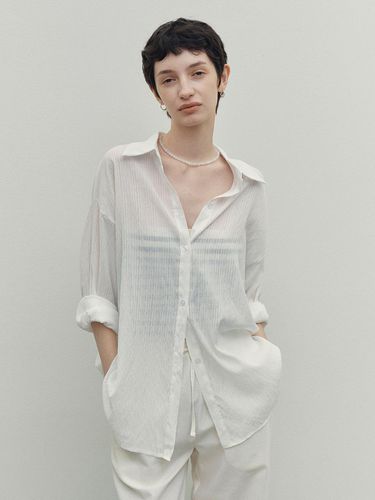 Mild Stripe Loose Fit Shirt - Neev - Modalova