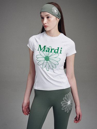 AIRLIFT Slim Fit Top Bloommardi_White Green - Mardi Mercredi Actif - Modalova