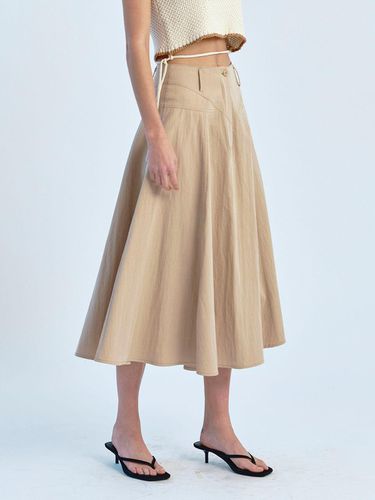 Flared Full Skirt_Beige - SO IR - Modalova