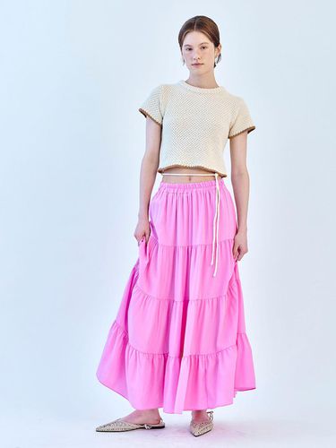 Tiered Long Skirt_Pink - SO IR - Modalova