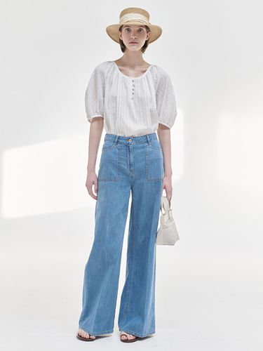 Summer Wide Denim Pants - NILBY P - Modalova