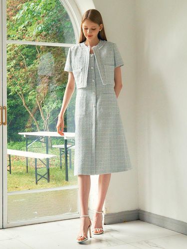 Jane Tweed Set-Up - Sky Blue - ame - Modalova