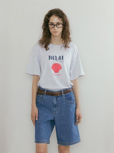 Clam T-shirt - Melange Gray - IULAI - Modalova