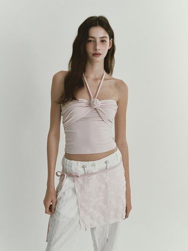 Flower Layered Skirt - Pink - ASURA - Modalova