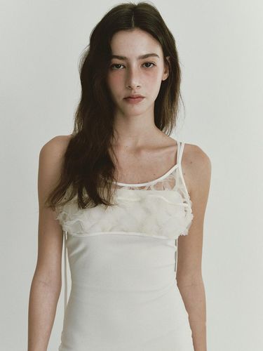 See-Through Layered Top - White - ASURA - Modalova