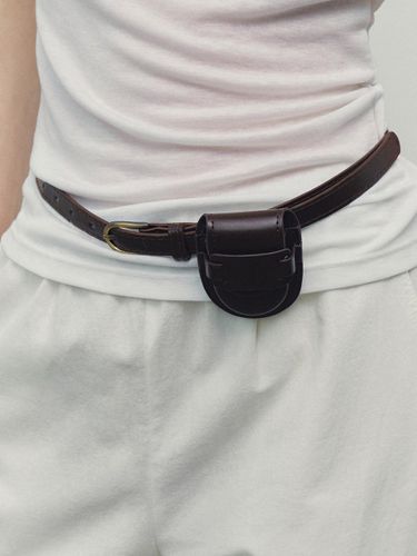 Two-Way Mini Bag Belt_Brown - Neev - Modalova