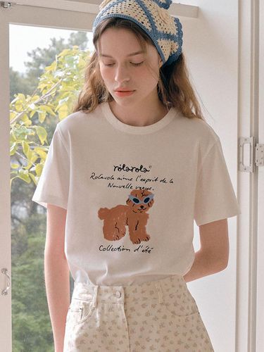 Rola Puppy Standard Fit T-shirt_White - ROLAROLA - Modalova