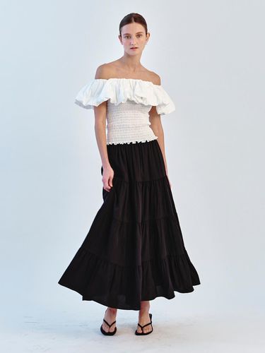 Tiered Long Skirt_Black - SO IR - Modalova