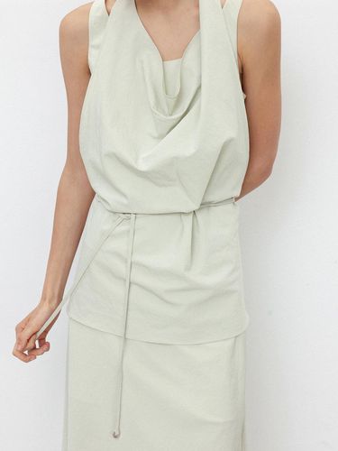 Draped Halter Top_Green - RRACE - Modalova