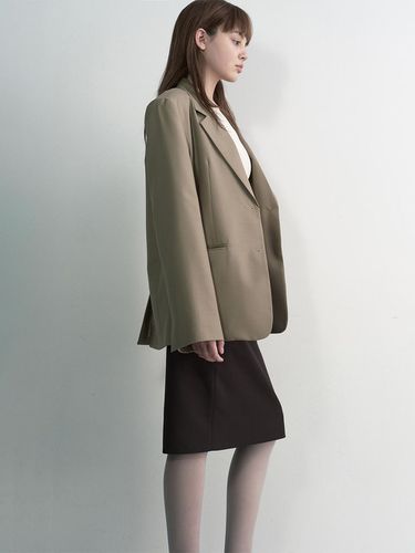 Minimal Single Jacket_Beige - STUDIO TABLE - Modalova