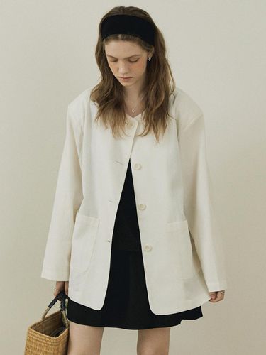 Single Linen Jacket - AUBARD - Modalova