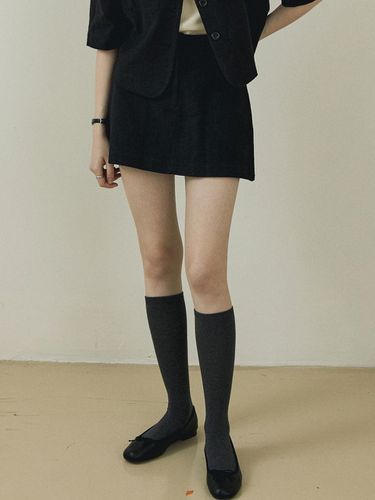 Fake Mini Shorts - Vintage Black - AUBARD - Modalova