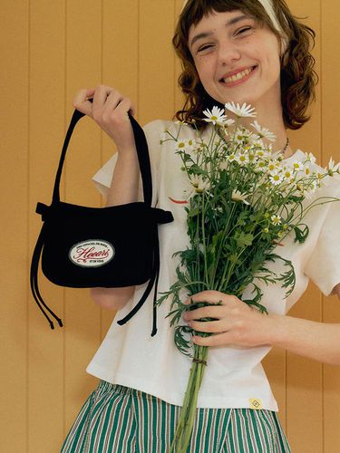 Lily Ribbon Mini Tote Bag_Black - Heeari - Modalova