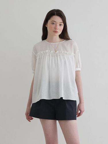 Pure Shirring Blouse - SSEMI - Modalova