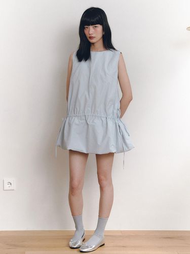 Misty Pumpkin Dress - Gray Blue - GANISONG - Modalova