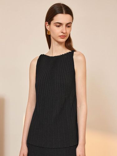 YY_Chic Pleated Sleeveless Top - yyiam - Modalova