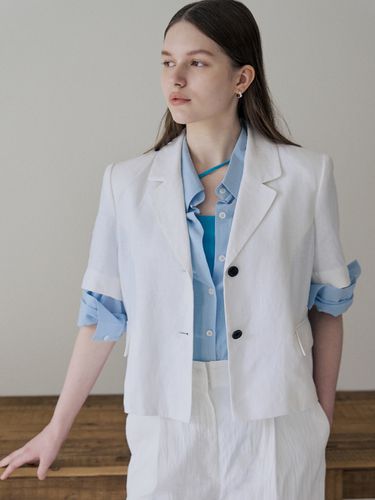 French Linen Jacket - LOVLOV - Modalova