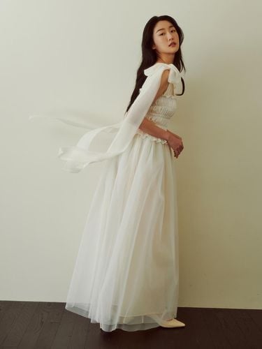 Bridal Moon Smocking Dress - Pale - GANISONG - Modalova