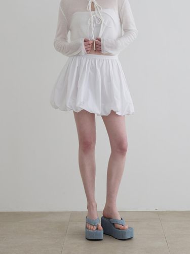 Balloon Skirt_White - SSEMI - Modalova