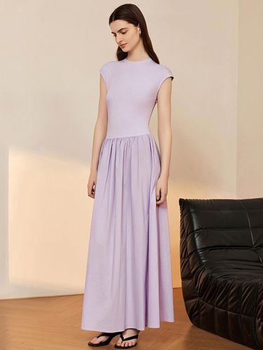 YY_Waist Pleated Dress - Purple - yyiam - Modalova