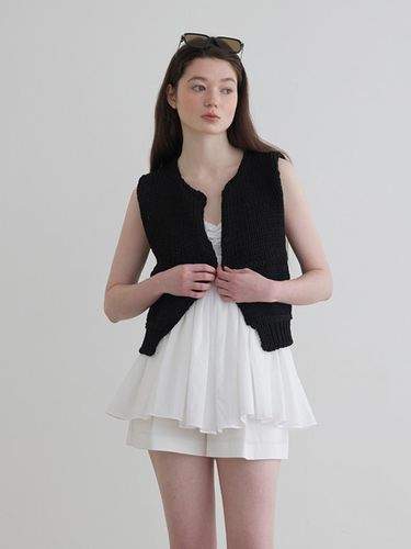 Hanji Knit Vest_Black - SSEMI - Modalova