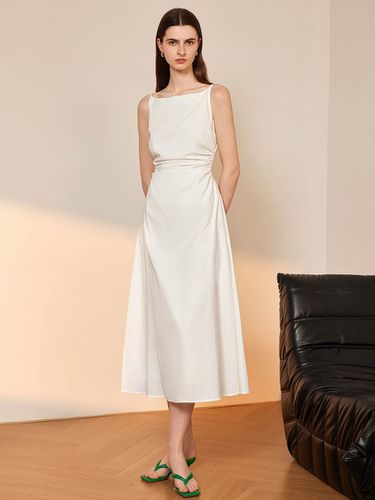 YY_Cinched Waist Slip Dress - White - yyiam - Modalova