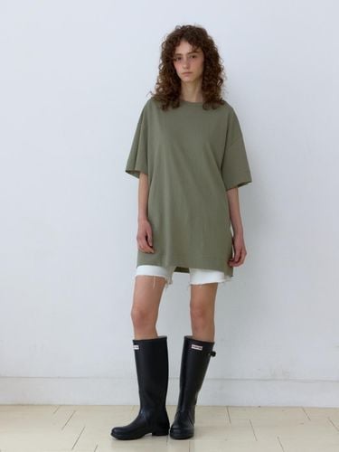 Organic Cotton Jersey Dress_Khaki - UNNOUT - Modalova