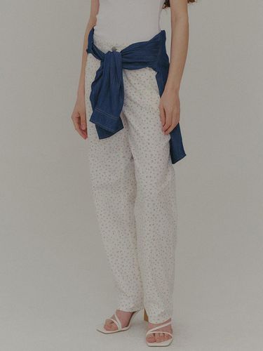 Flower Print Pants_White - PLAC - Modalova