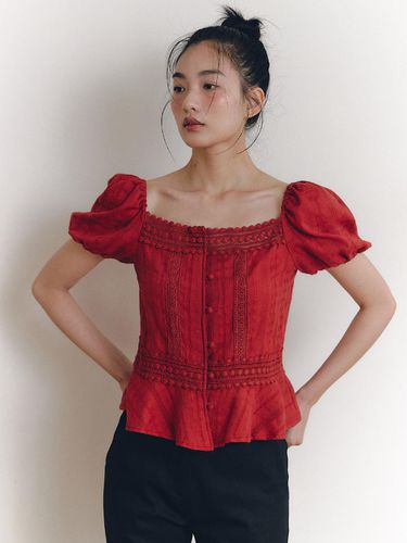 Dorothy Ethnic Blouse - Red - GANISONG - Modalova