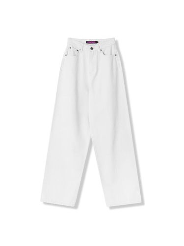 Minimal Straight Jeans - White - vivacious - Modalova