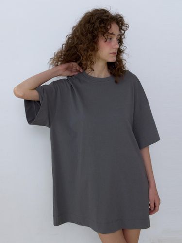 Organic Cotton Jersey Dress_Charcoal Grey - UNNOUT - Modalova