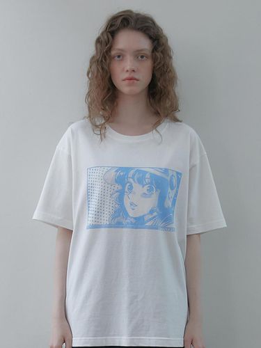 Heather Sequence T-shirt_White Blue - hetherment - Modalova